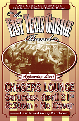 ETGB at Chasers poster